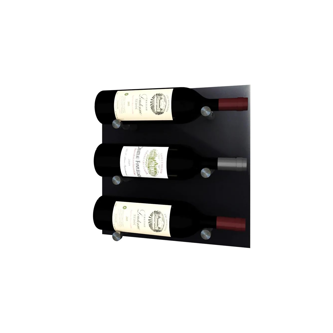 Kessick Wine as Art 14" x 14" High Gloss Panel Wine Rack