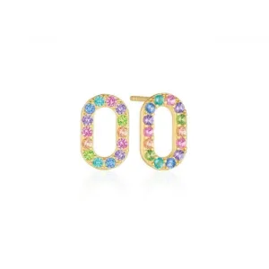 Multicoloured Zirconia Capizzi Earrings SJ-E42208-XCZ-YG