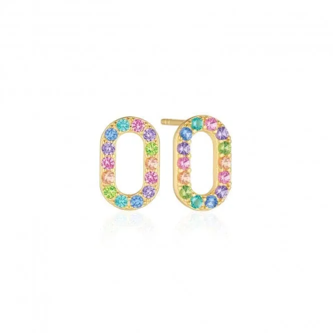 Multicoloured Zirconia Capizzi Earrings SJ-E42208-XCZ-YG