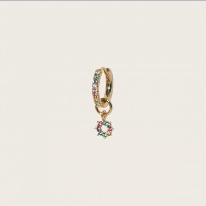 Multicoloured Zirconia Sole Earring Charm SJ-CH2377-XCZ-YG