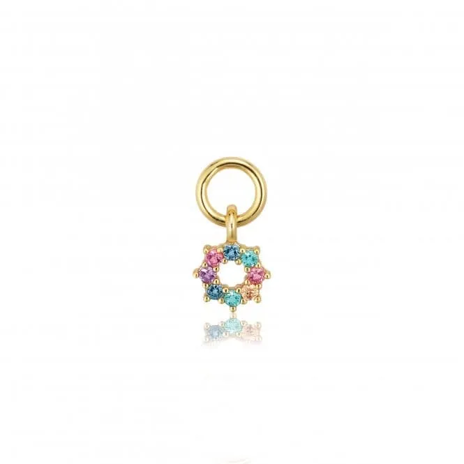 Multicoloured Zirconia Sole Earring Charm SJ-CH2377-XCZ-YG
