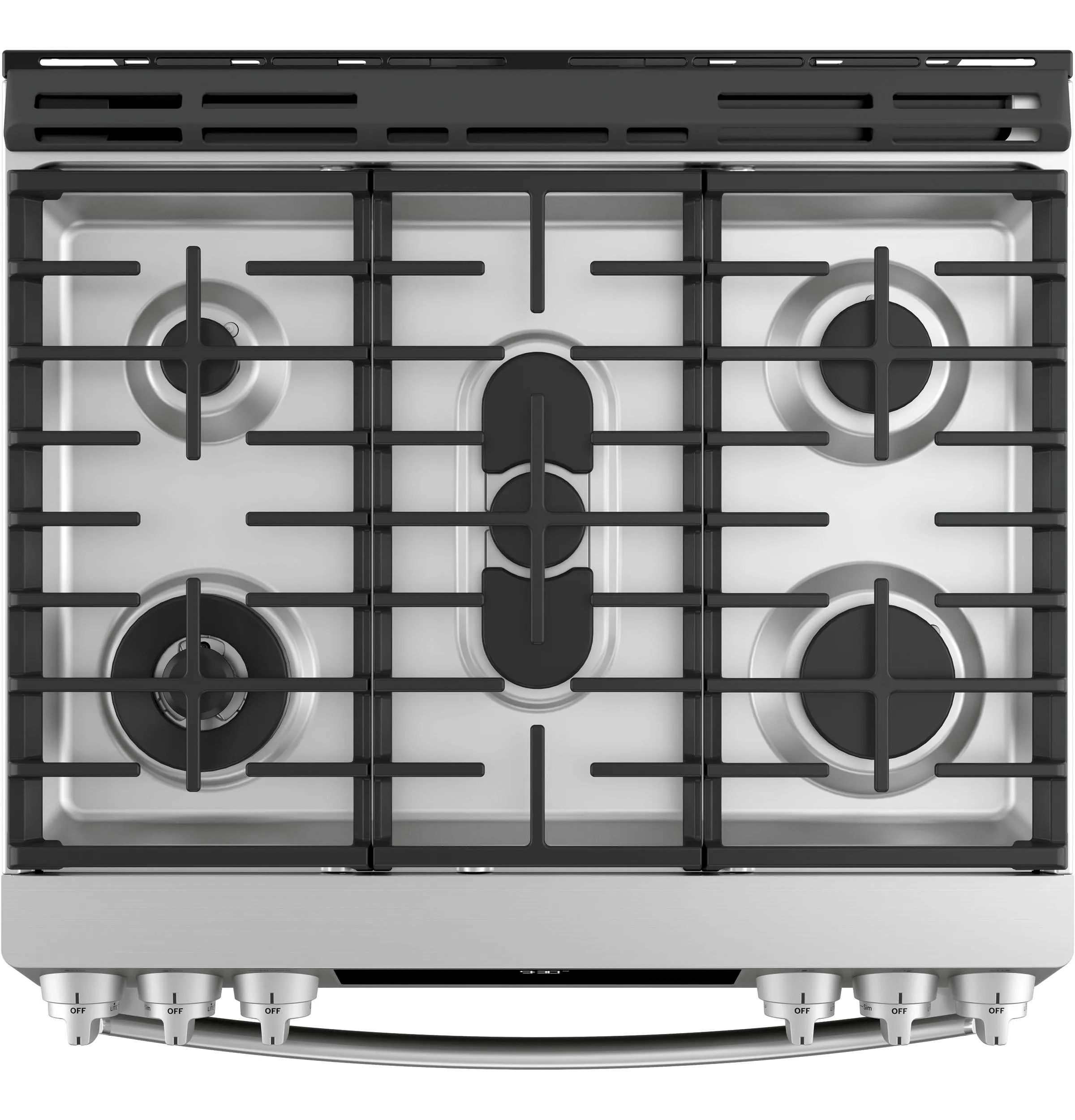PGS930YPFS GE Profile™ 30" Smart Slide-In Front-Control Gas Fingerprint Resistant Range with No Preheat Air Fry