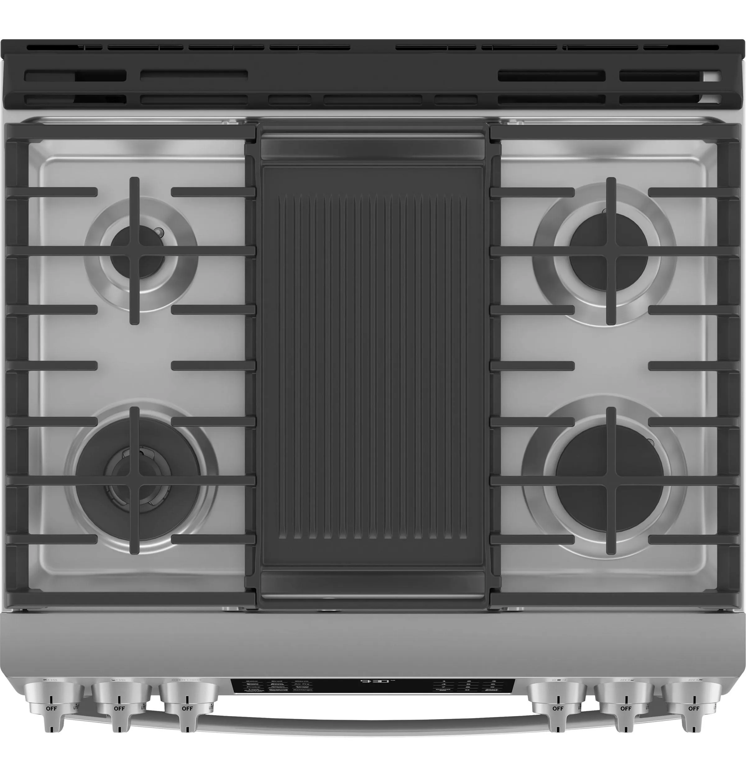 PGS930YPFS GE Profile™ 30" Smart Slide-In Front-Control Gas Fingerprint Resistant Range with No Preheat Air Fry