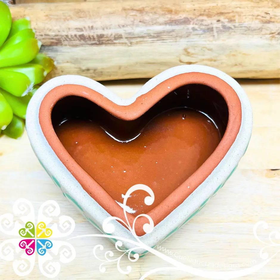 Plumeado Heart Clay Box - Jewelry Box - Alajero Corazon
