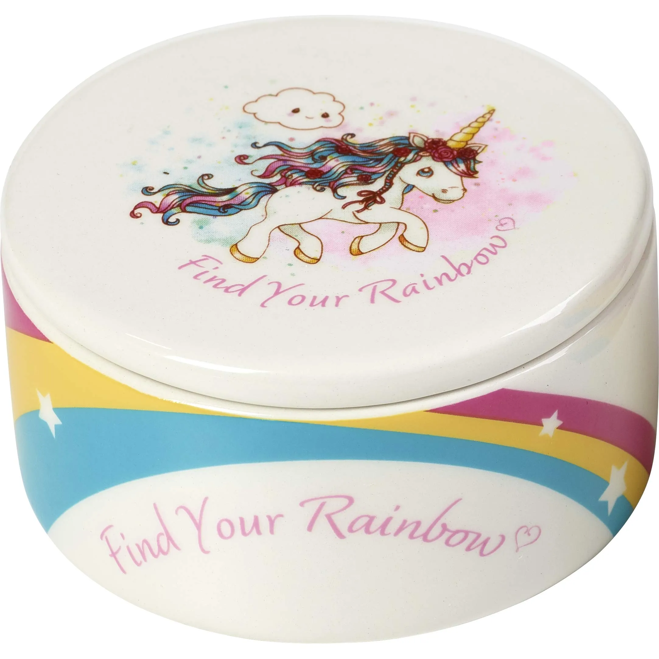 Precious Moments Cloud Covered Trinket Box, Multi