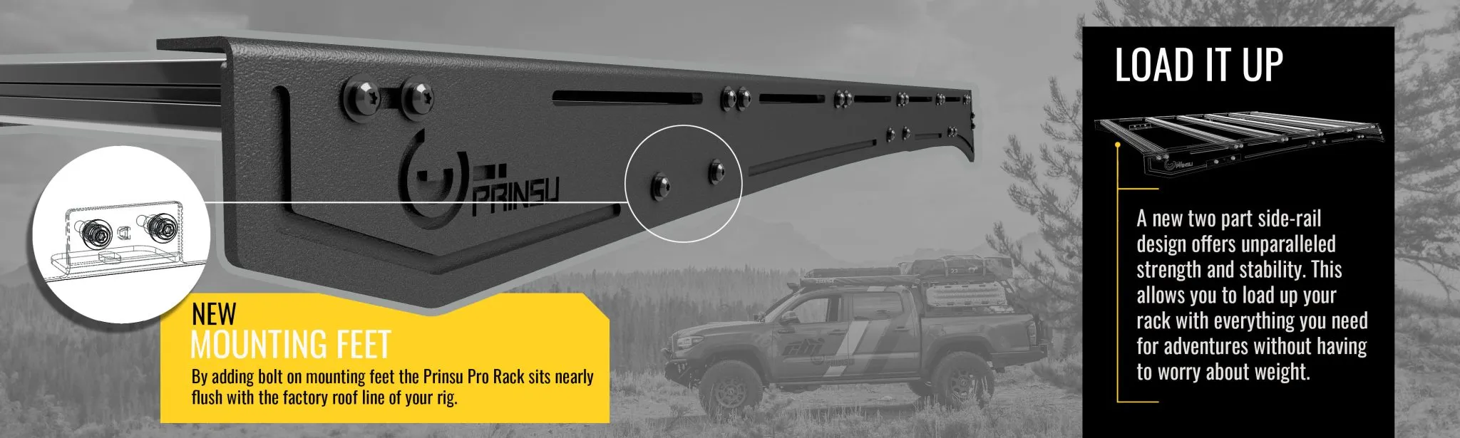 Prinsu PRO 2010  4Runner Full Roof Rack