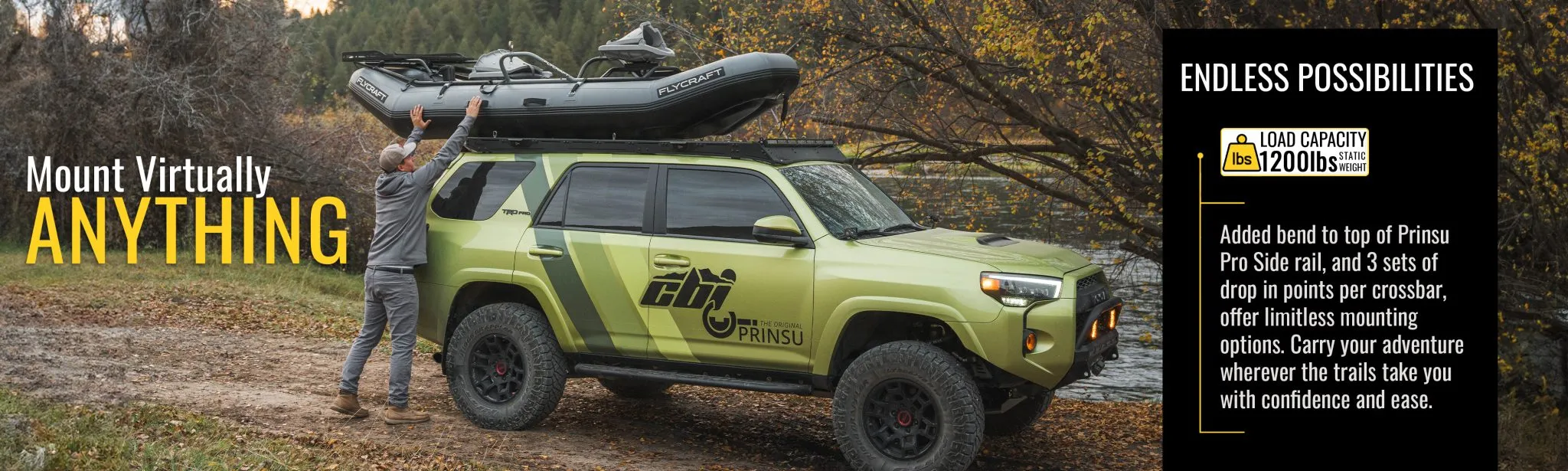 Prinsu PRO 2010  4Runner Full Roof Rack