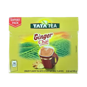 Tata Tea Ginger Chai - 50 Tea Bags (100gm)