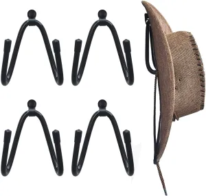 timeless Cowboy Hat Rack Hat Holder Hat Organizer Hat Wall Mount - 4/PK No Hat