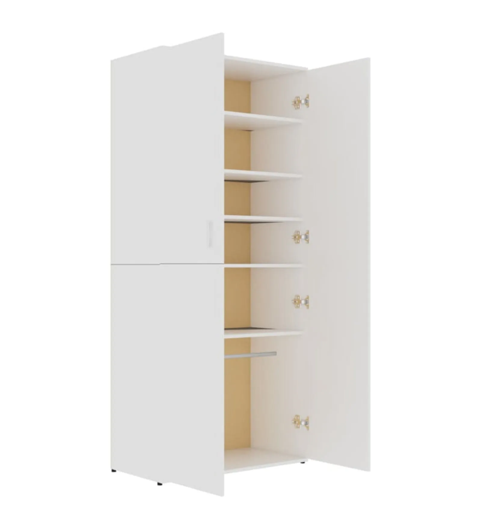Toria Shoe Rack in Frosty White Finish