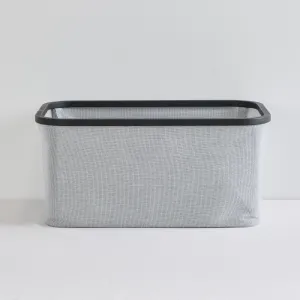 Large Grey/Black Tyg Rectangle Basket