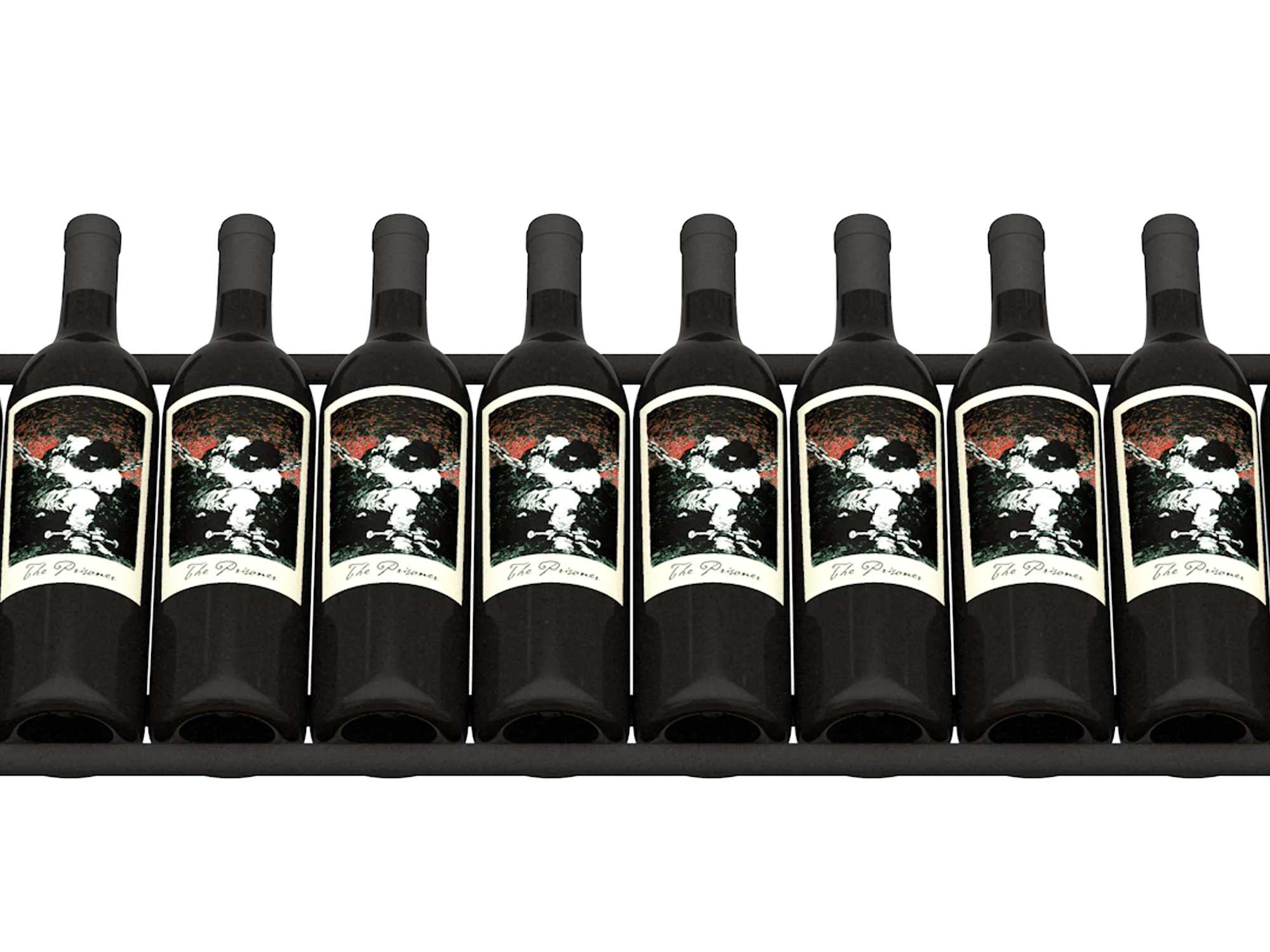 Ultra Wine Racks Display Row SC-DR-BLK