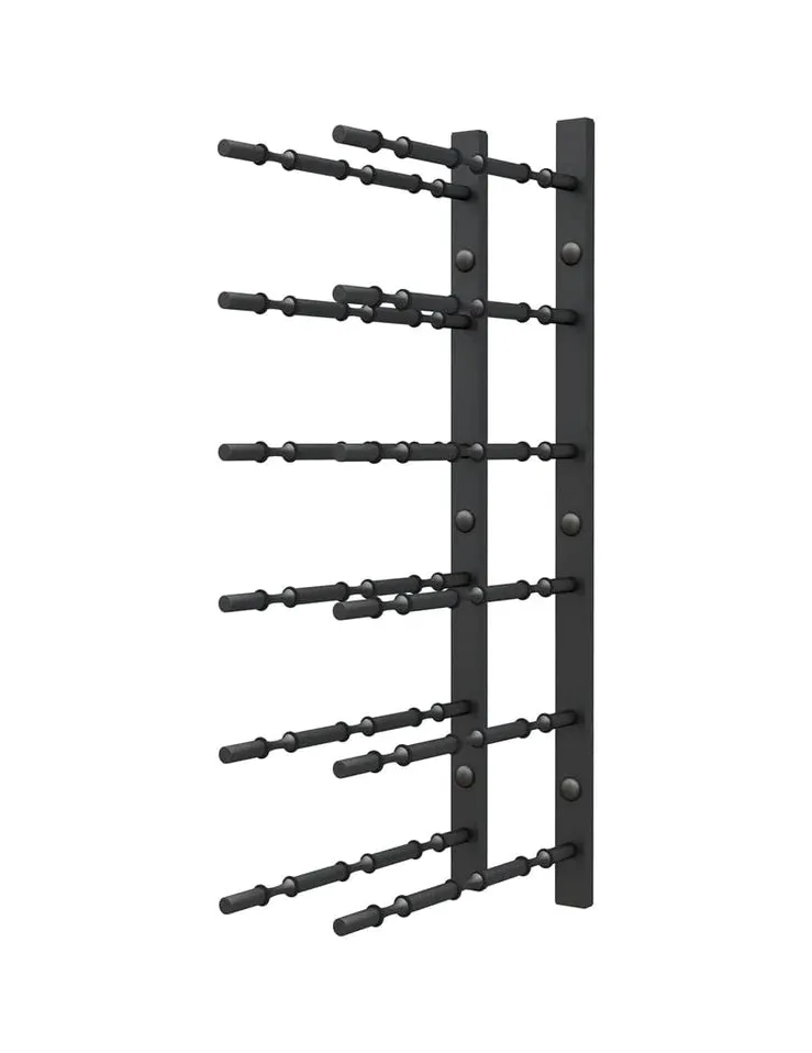 Ultra Wine Racks Horizontal Wall Rails - 2FT Metal Wine Rack (6 to 18 Bottles)