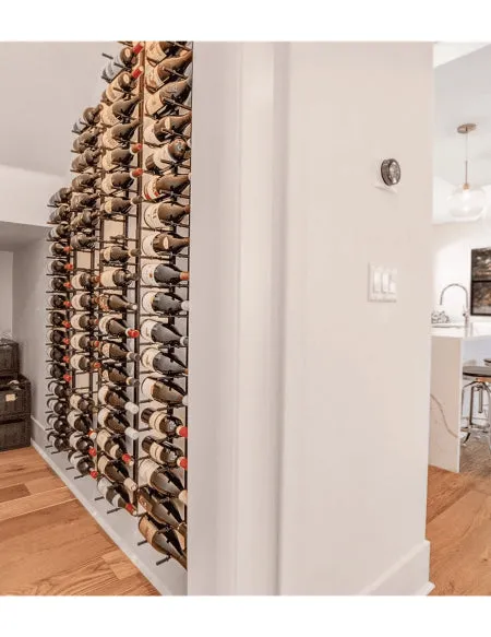 Ultra Wine Racks Horizontal Wall Rails - 2FT Metal Wine Rack (6 to 18 Bottles)