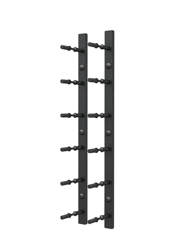 Ultra Wine Racks Horizontal Wall Rails - 2FT Metal Wine Rack (6 to 18 Bottles)