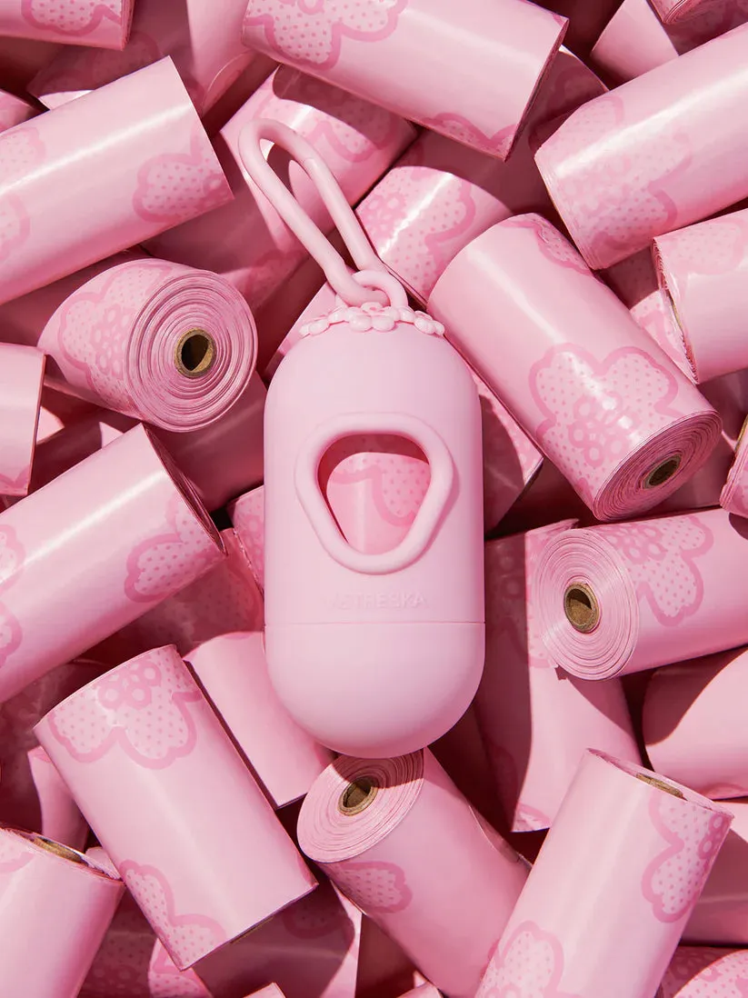 Vetreska - Cherry Blossom Poop Bag Dispenser (with 7 Rolls)