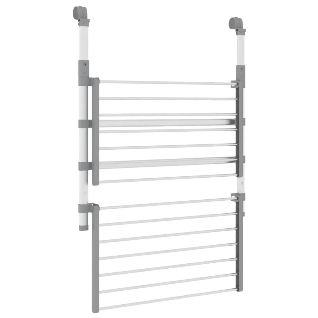 vidaXL Drying Rack for Balcony 54x25x42 cm Aluminium