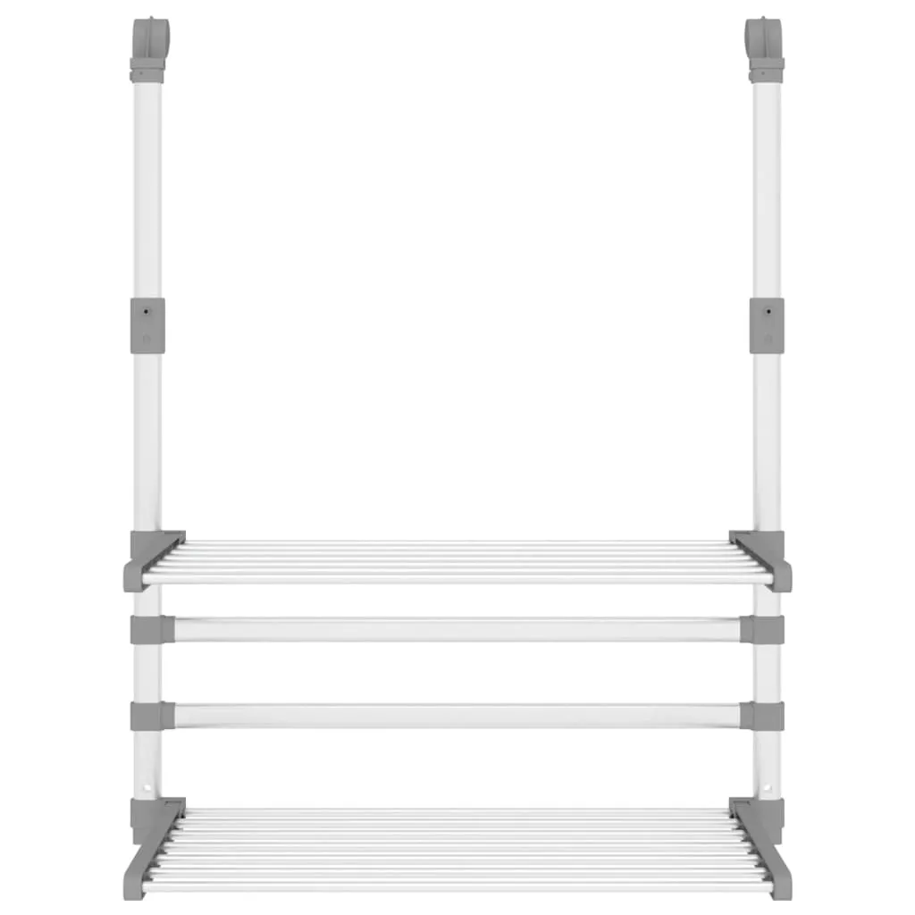 vidaXL Drying Rack for Balcony 54x25x42 cm Aluminium
