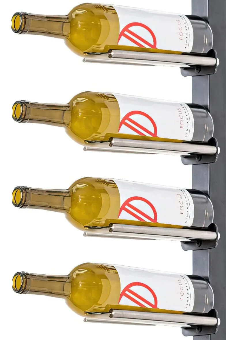 Vino Series Rails Floating Wine Rack Frame Kit, Double Sided Floor-to-Ceiling (40-120 bottles)