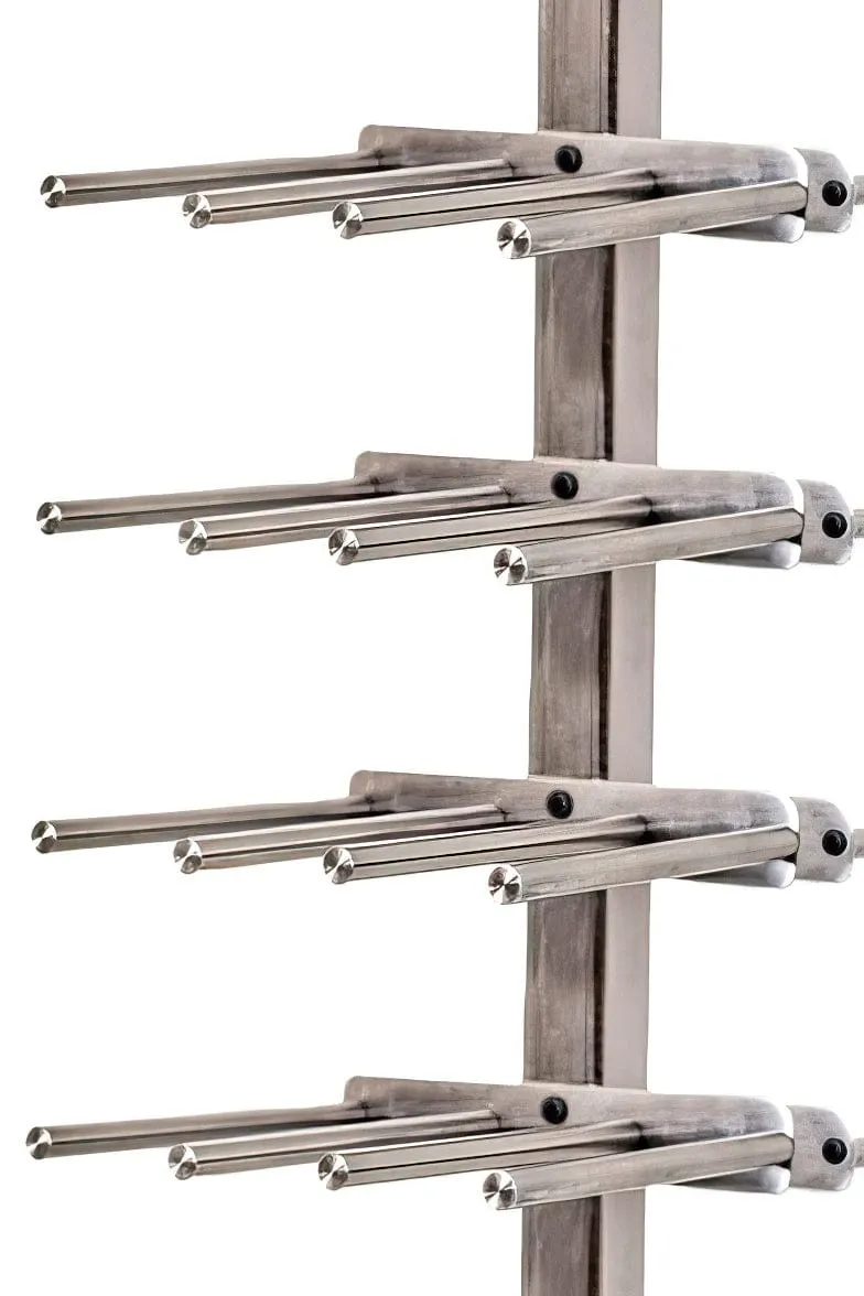 Vino Series Rails Floating Wine Rack Frame Kit, Double Sided Floor-to-Ceiling (40-120 bottles)