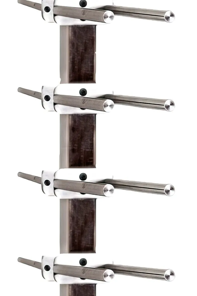 Vino Series Rails Floating Wine Rack Frame Kit, Double Sided Floor-to-Ceiling (40-120 bottles)