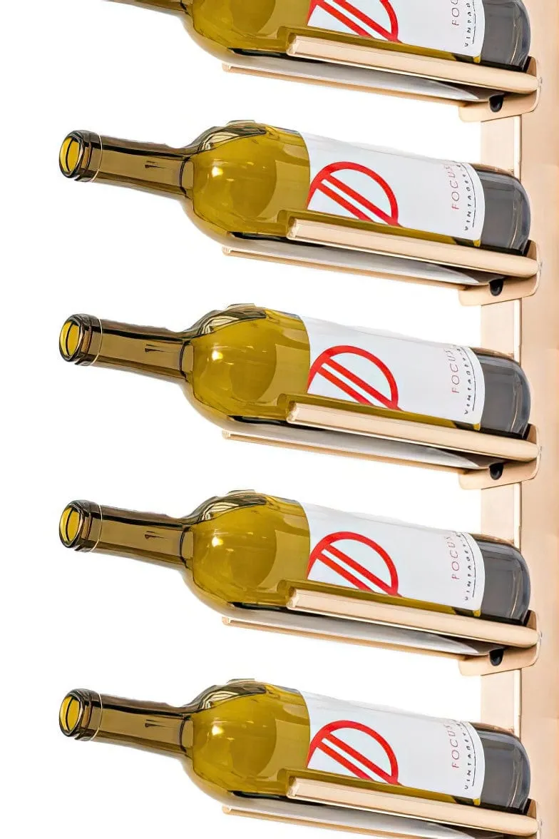 Vino Series Rails Floating Wine Rack Frame Kit, Double Sided Floor-to-Ceiling (40-120 bottles)