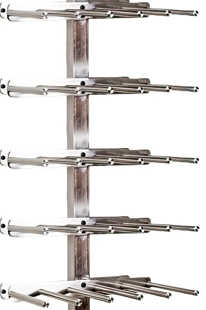 Vino Series Rails Floating Wine Rack Frame Kit, Double Sided Floor-to-Ceiling (40-120 bottles)