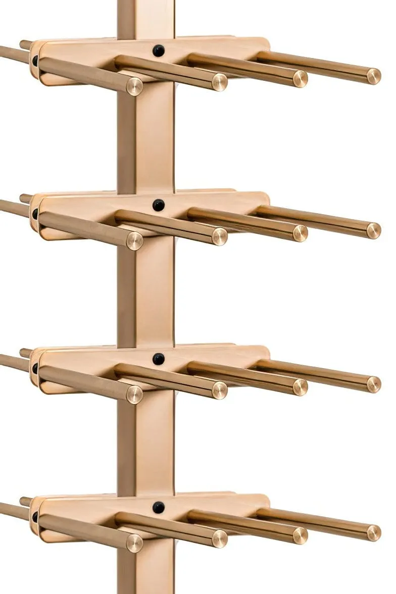 Vino Series Rails Floating Wine Rack Frame Kit, Double Sided Floor-to-Ceiling (40-120 bottles)