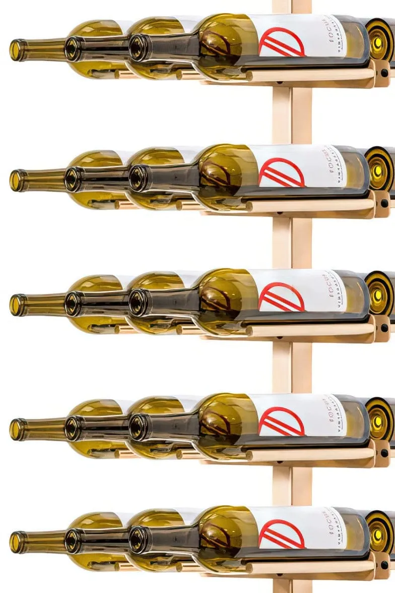 Vino Series Rails Floating Wine Rack Frame Kit, Double Sided Floor-to-Ceiling (40-120 bottles)