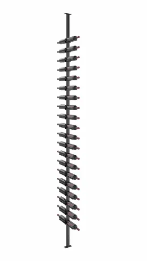 Vino Series Rails Floating Wine Rack Frame Kit, Double Sided Floor-to-Ceiling (40-120 bottles)