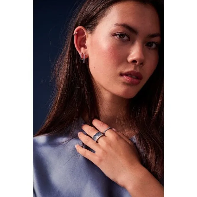 White Zirconia Ellera Grande Earrings SJ-E2869-GBL