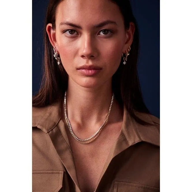 White Zirconia Ellera Grande Necklace SJ-N2872-CZ-38