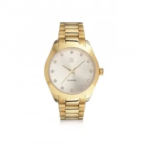 White Zirconia Joelle Watch SJ-W1042-CZ-YG
