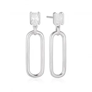 White Zirconia Roccanova Lungo Earrings SJ-E42256-CZ