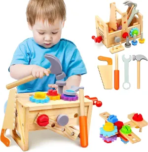Wooden Tool Set with Box - 29 PCS